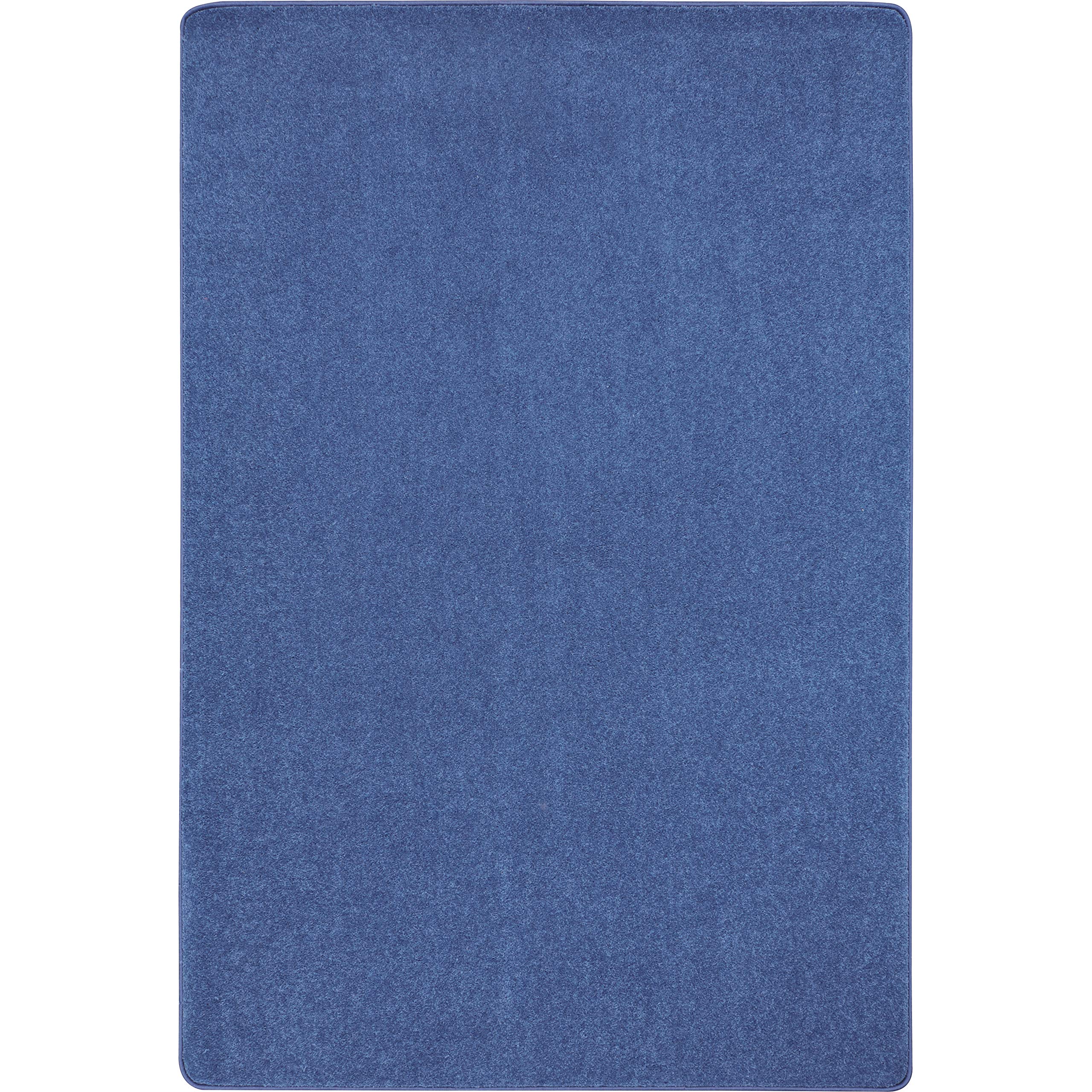 Joy Carpets Kid Essentials Just Kidding 6 x 9 Indoor Area Rug in Color Cobalt Blue