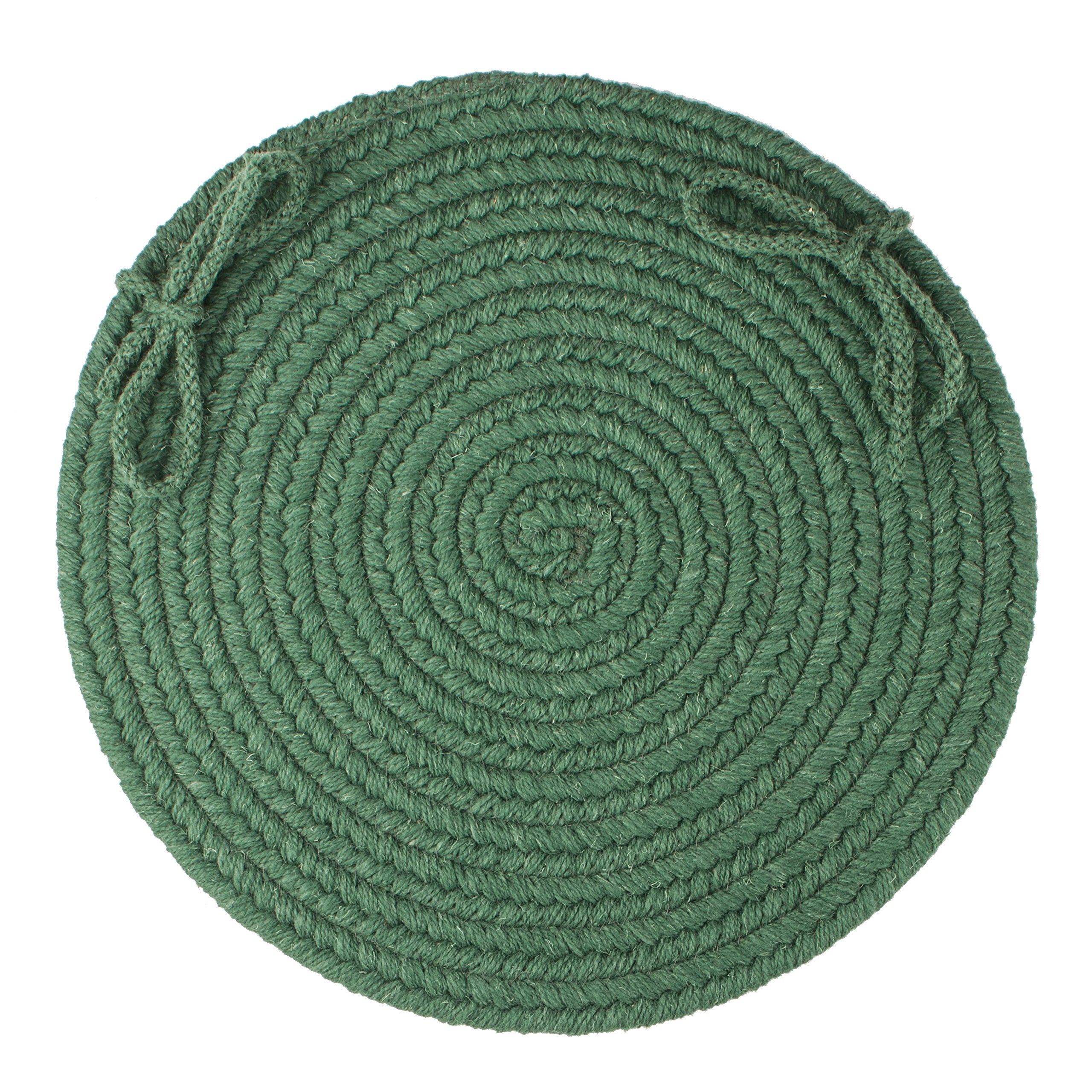 Rhody Rug S105A015X015 Braided Area Rugs, Hunter Green, 15 x 15""