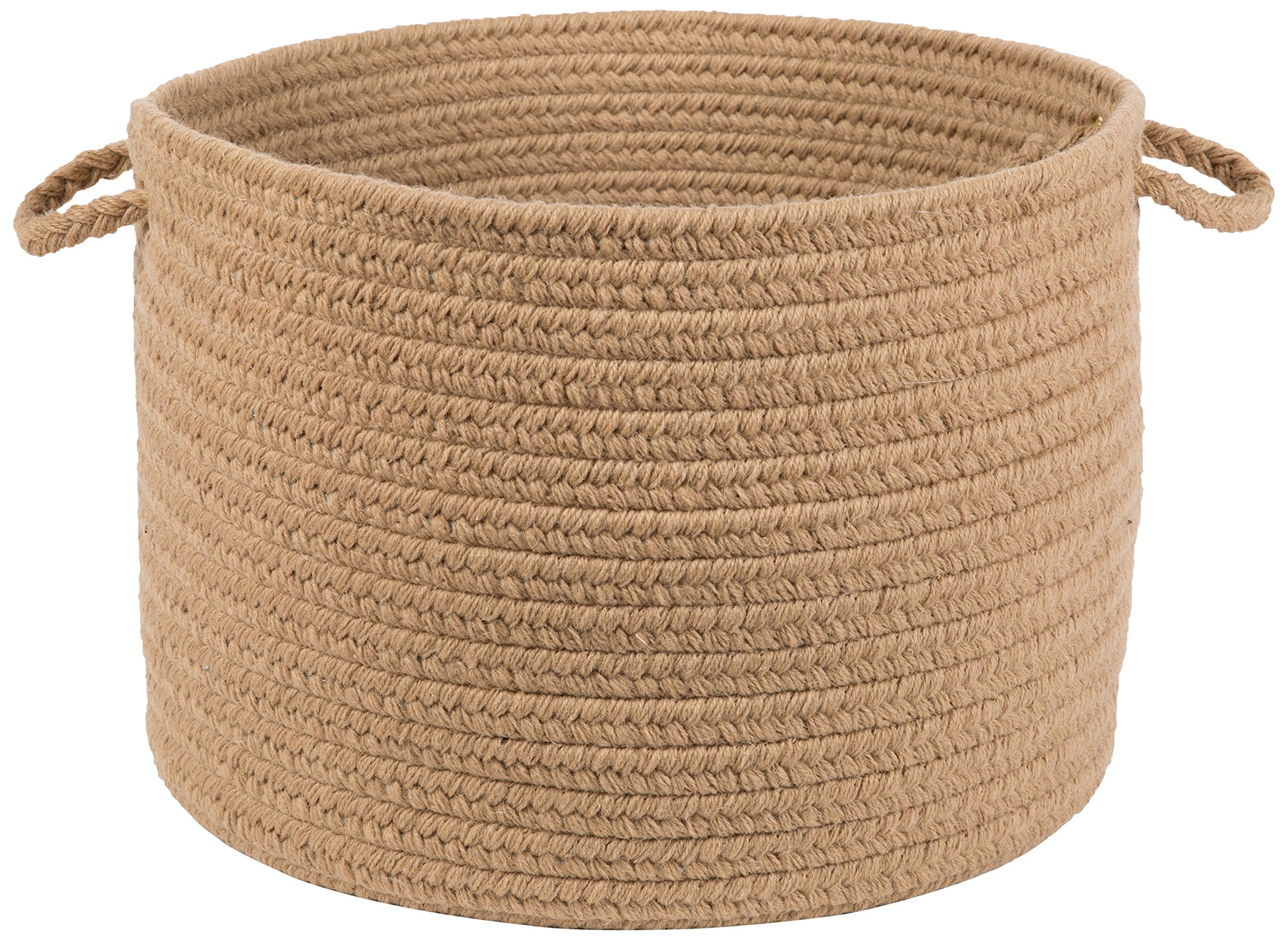 Rhody Rug S114B018X012 Braided Area Rugs, Taupe, 18 x 12""