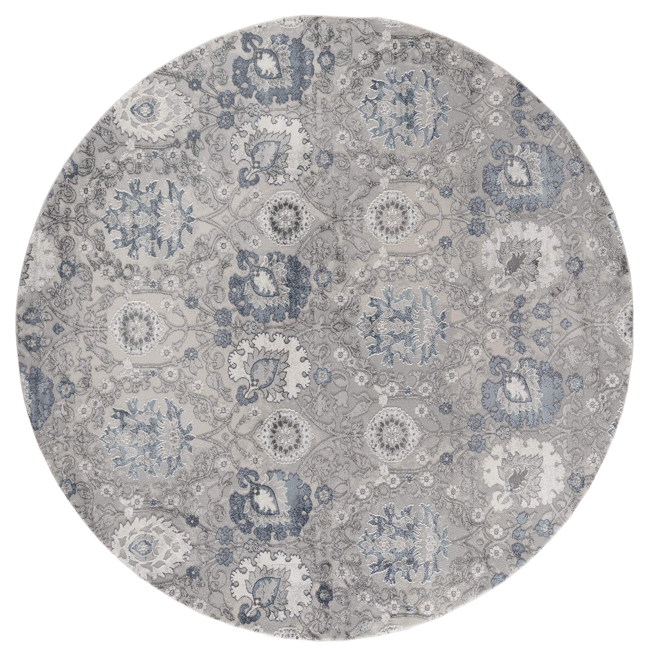 United Weavers Cascades Olallie Blue Round Rug 710 RD