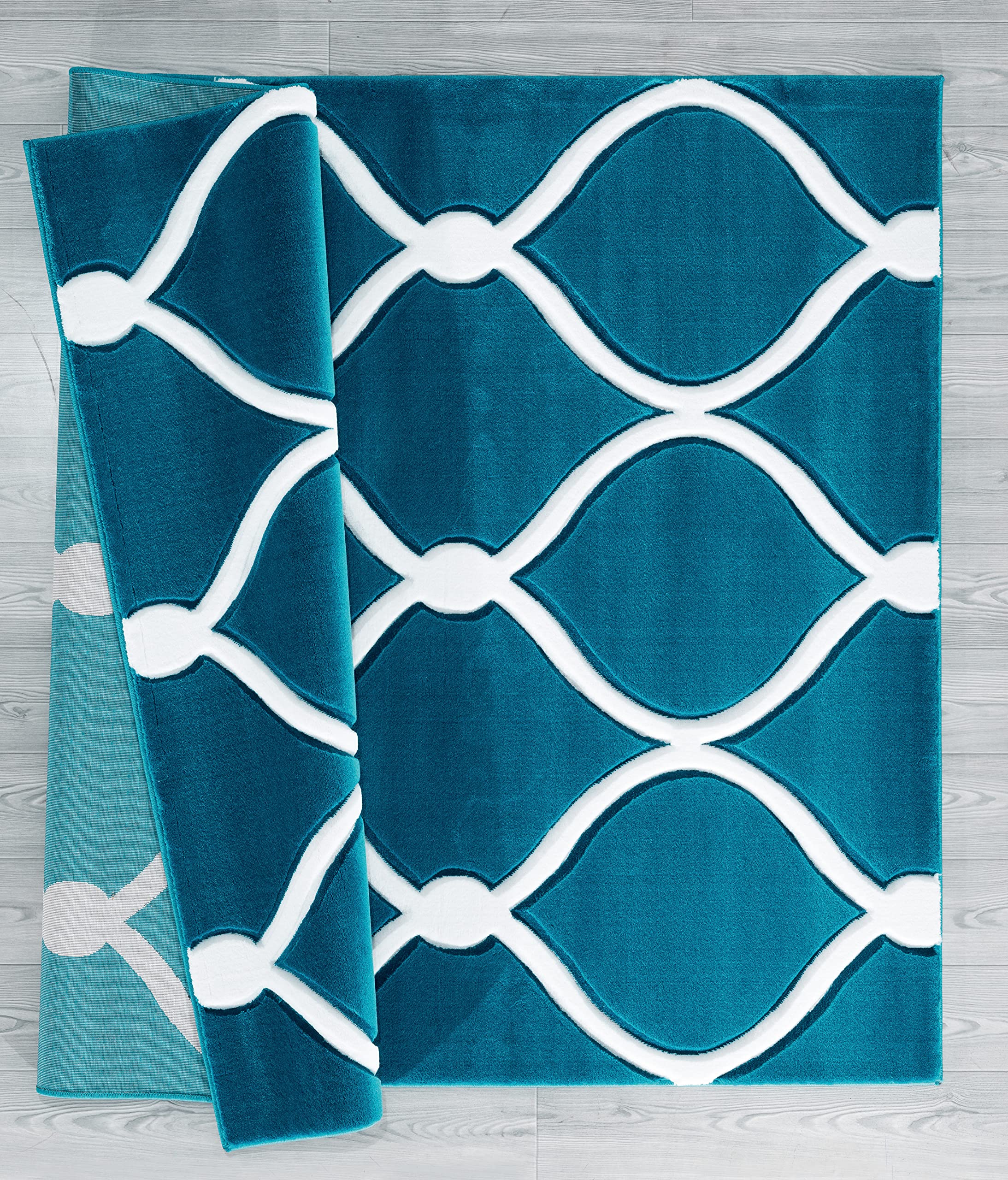 United Weavers Bristol Rodanthe Turquoise Runner Rug 27 x 74