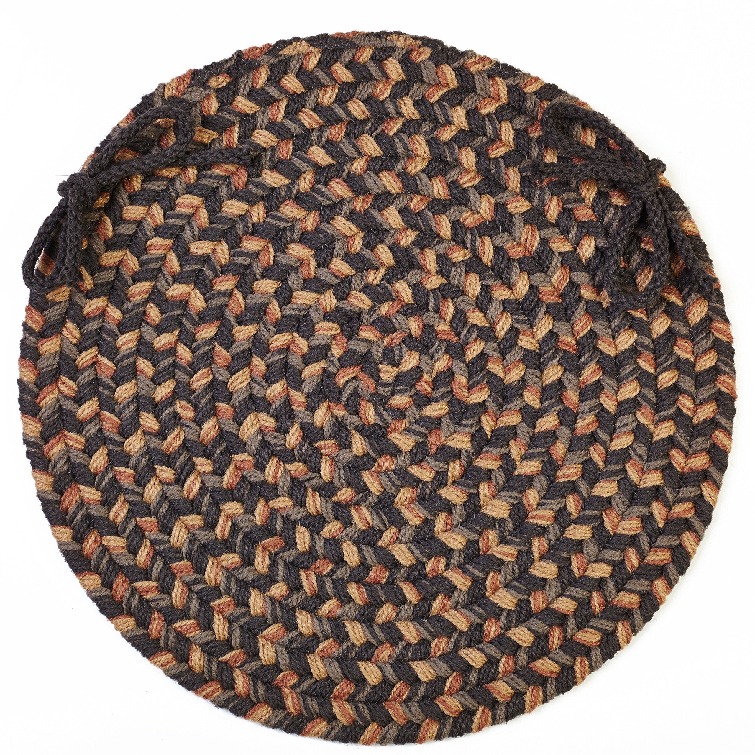 Rhody Rug EL33A015X015 Braided Area Rugs, Taupetone, 15 x 15 ...