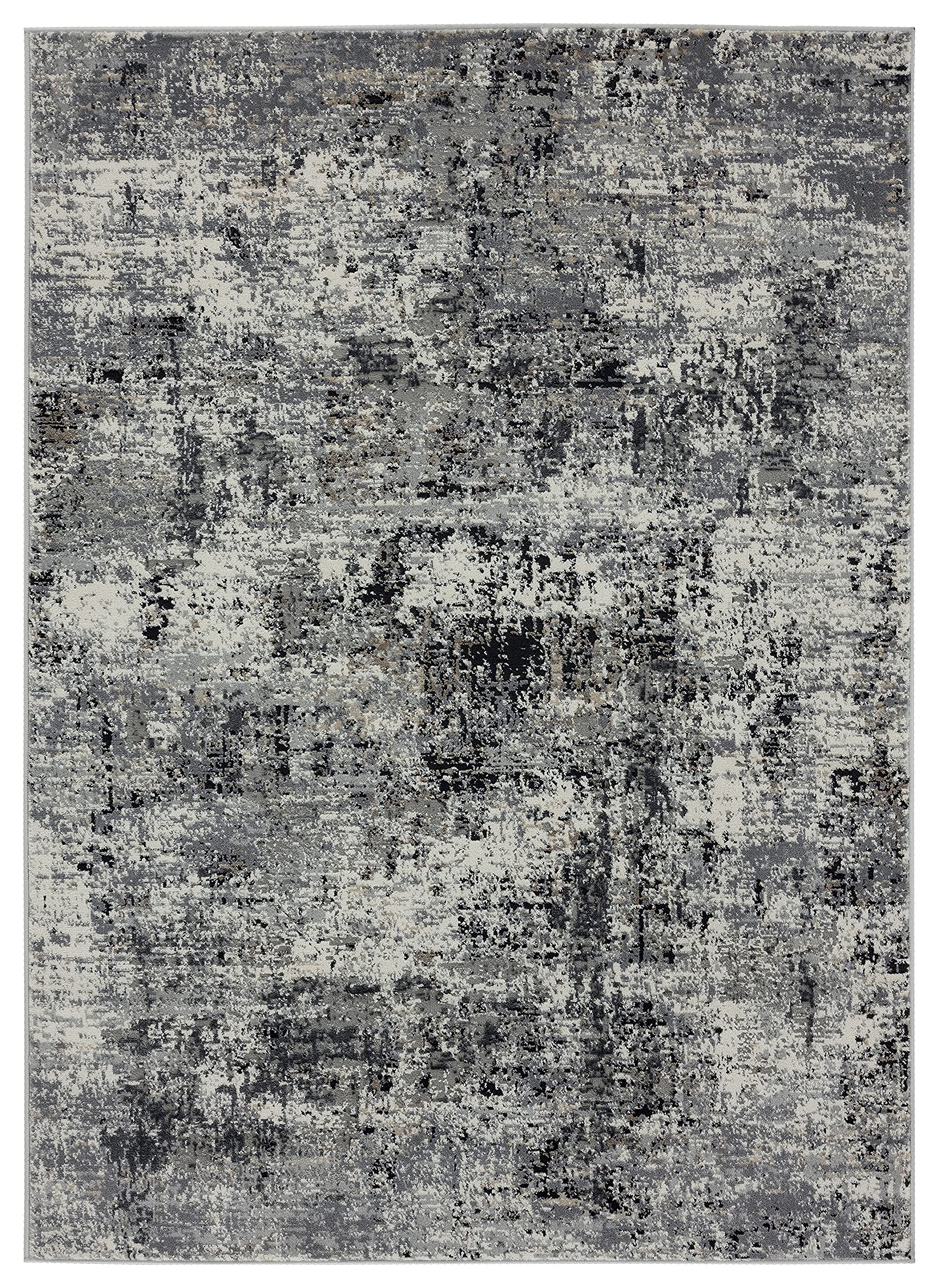 United Weavers Eternity Elixir Charcoal Round Rug 710 RD