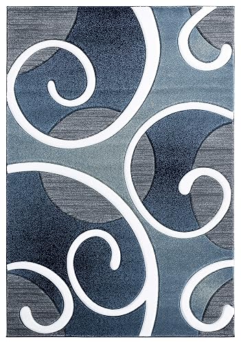 United Weavers Bristol Riley Navy Runner Rug 27 x 74