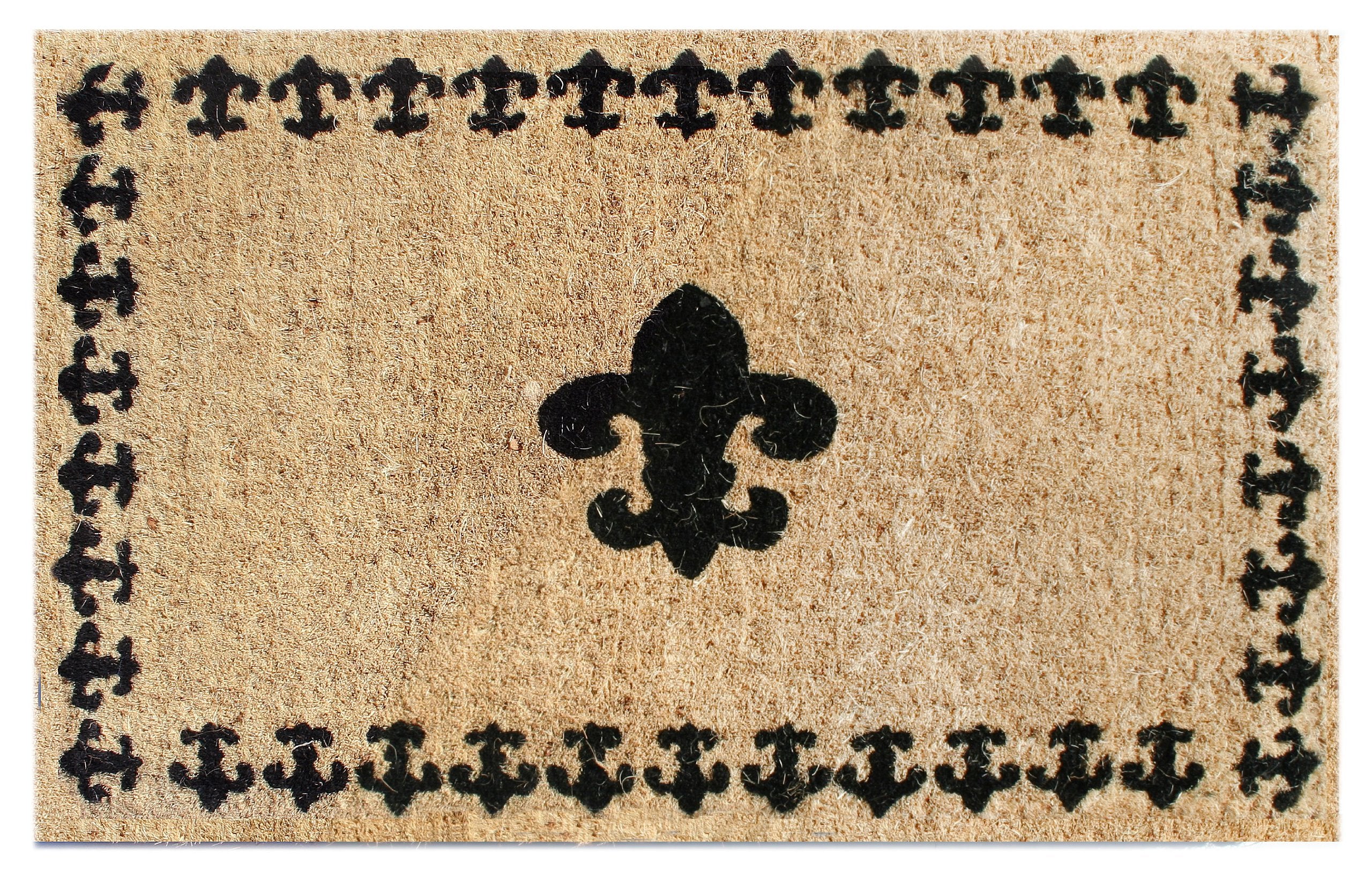 Fleurde lis with border Brown, Black -698TCM