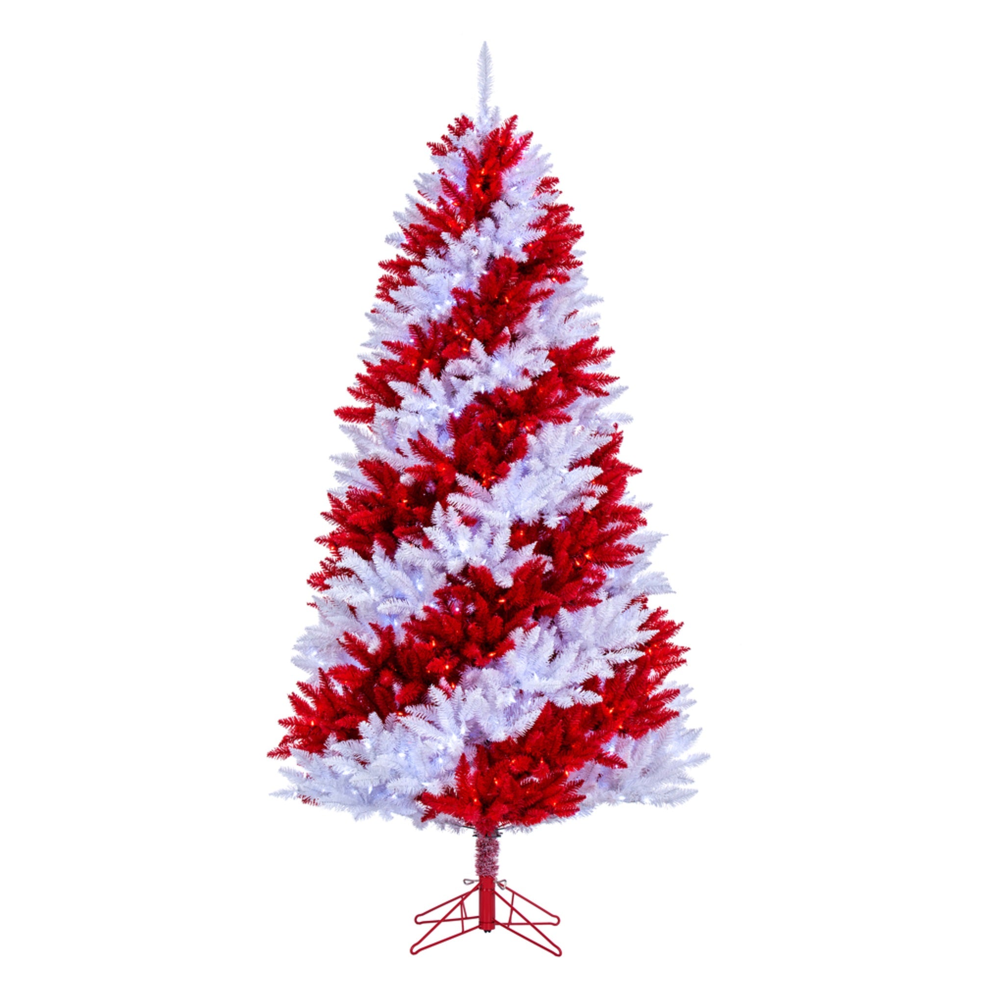 6.5' x 42” Candy Cane LED 600PW-Red