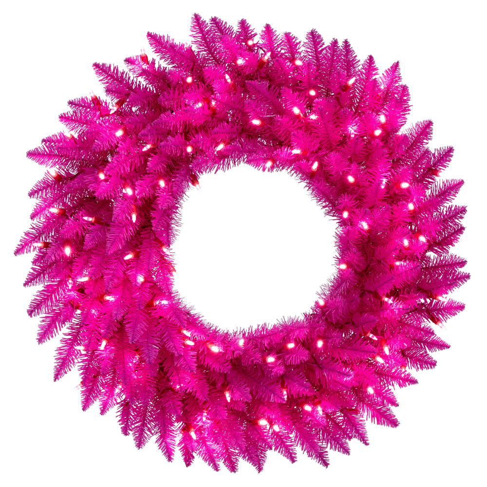 30” Hot Pink Wreath 100Pink