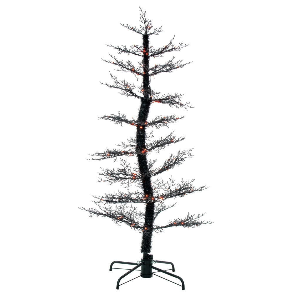 6' x 32” Black Cedar Spooky Tree 160Lt