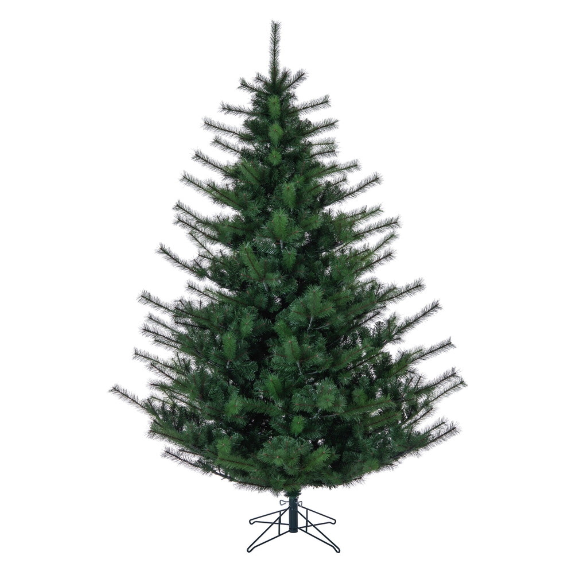 Vickerman 9' x 79” Lodge Pole Pine Artificial UnLit Christmas Tree with 2929Classic PVC Tipsand Folding Metal Stand. Assembly is required