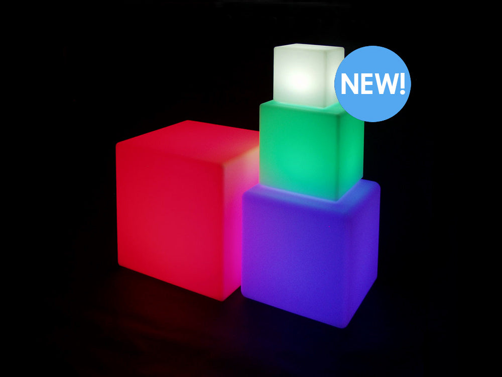 20 Inch Huge LED Color Changing Cube Light Chair Stool Table Furniture