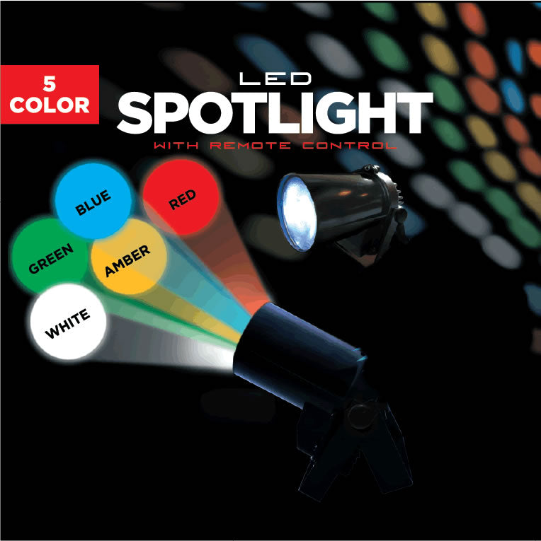 LED Color Changing Remote Control Spotlight