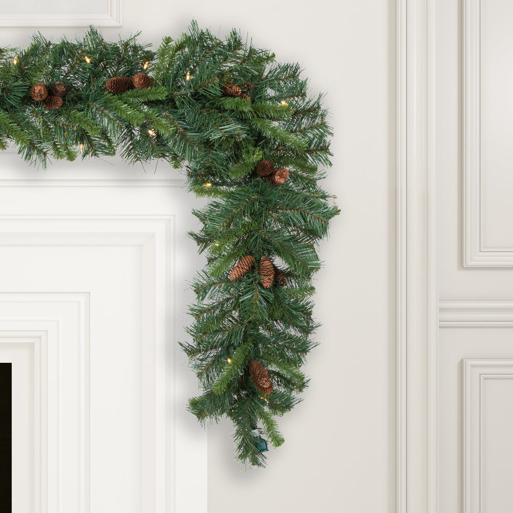 Vickerman 9' x 12″ Cheyenne Garland 240T 50WmLED - A800912LED
