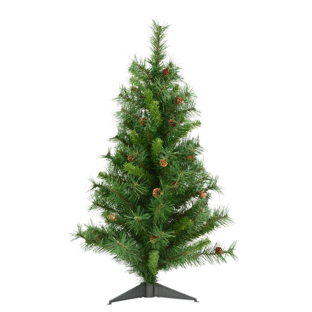 Vickerman 3' x 22″ Cheyenne Tree 115T & Cones - A801003