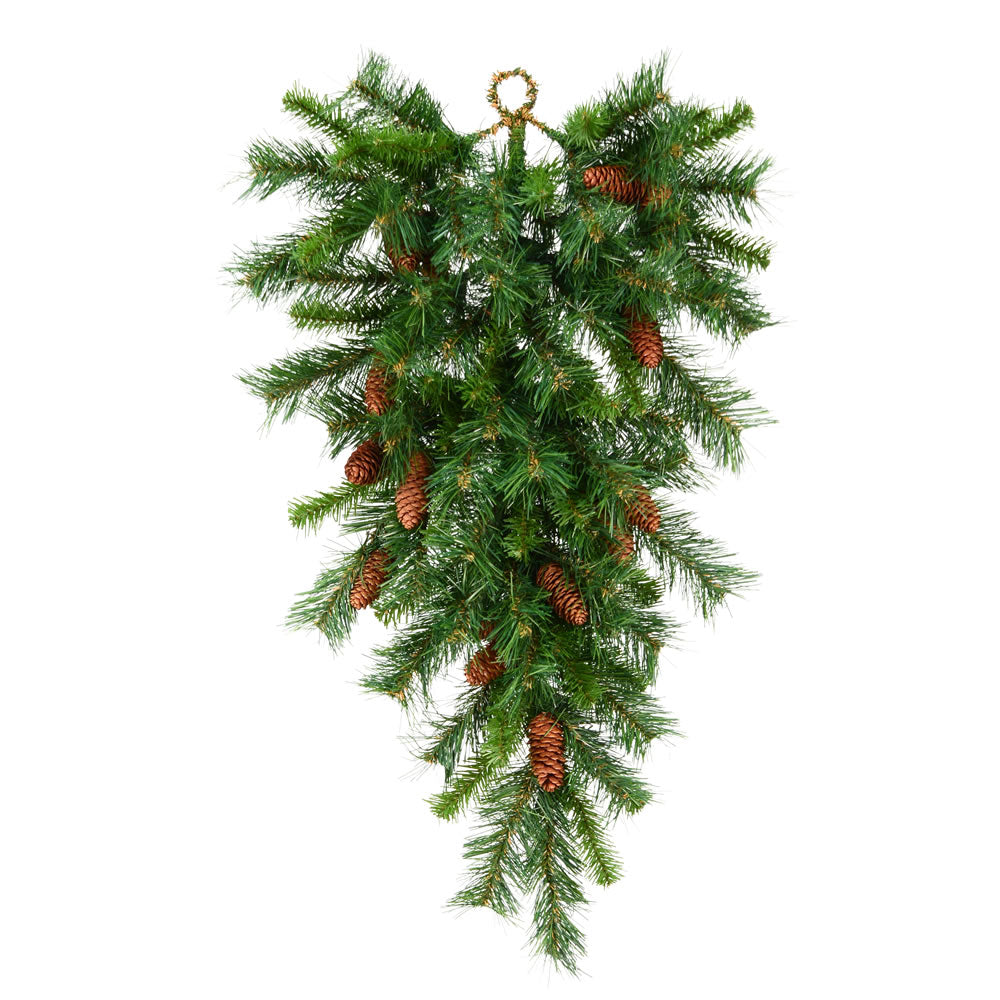 Vickerman 42″ Cheyenne Teardrop 130T with Cones - A801009