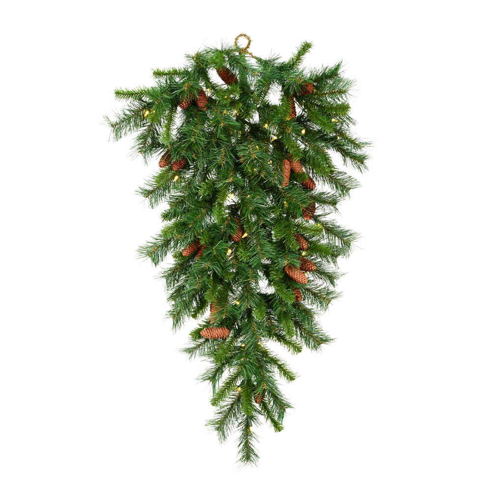 Vickerman 42″ Cheyenne Pine TearDrop 100WmWht LED - A801010LED