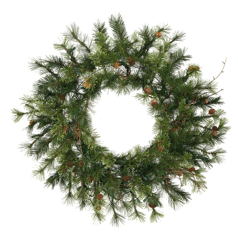Vickerman 30″ Mixed Country Pine Wreath 120T - A801830