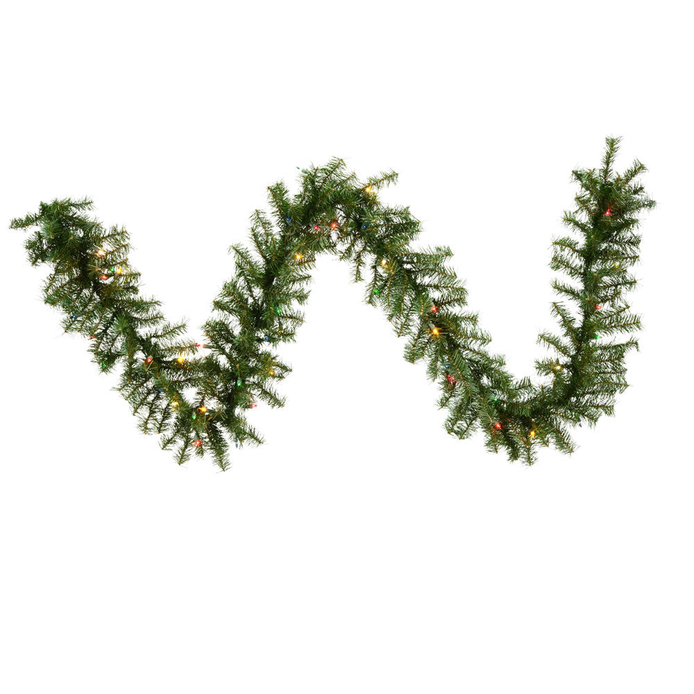 Vickerman 9' x 10″ Canadian Garland 35MU 220 Tips - A802712