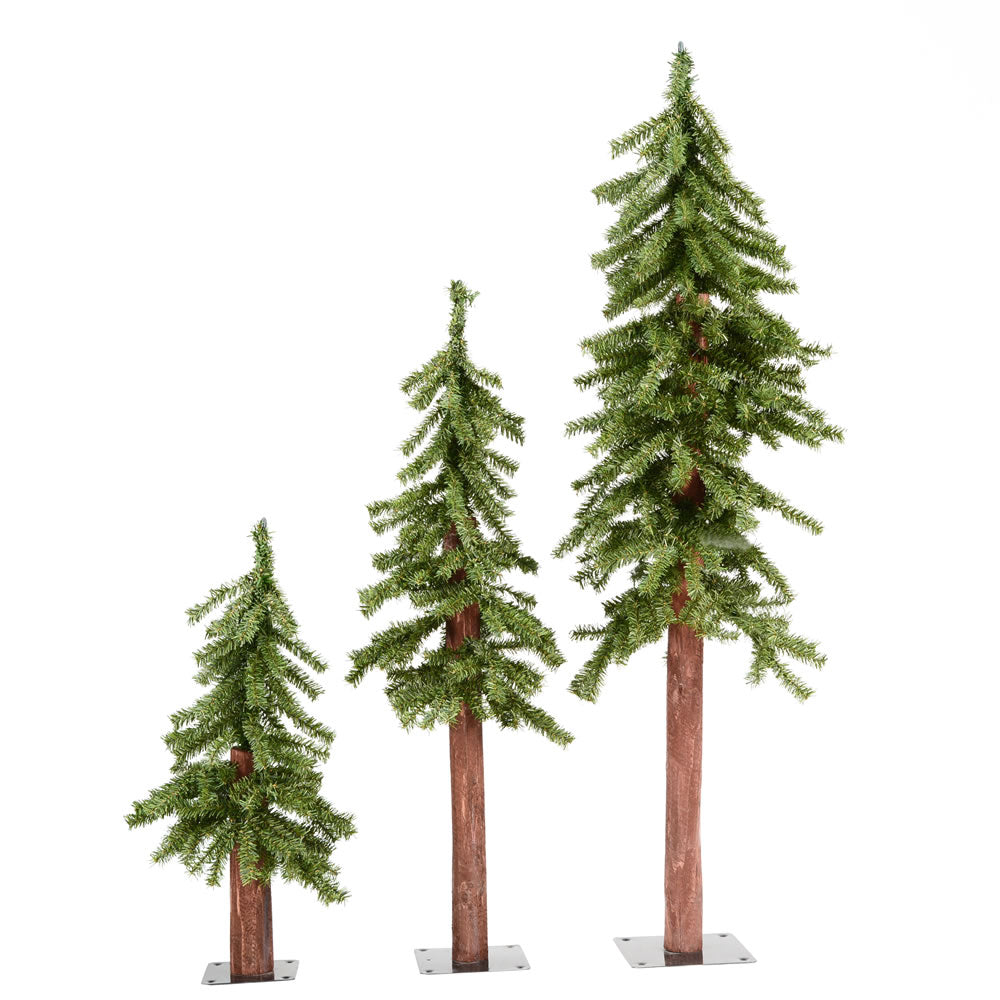 Vickerman 2' 3' 4' Natural Alpine Tree Set 633T - A805180