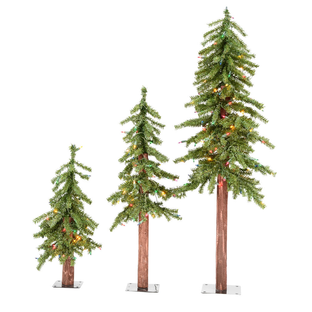 Vickerman 2' 3' 4' Natural Alpine Set 200MULED - A805182LED