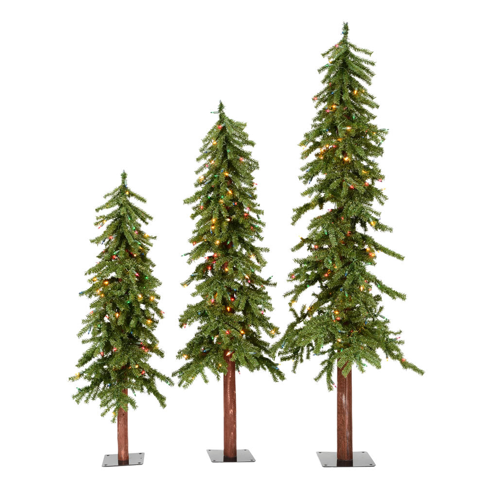 Vickerman 4' 5' 6' Natural Alpine Set 450MULED - A805185LED
