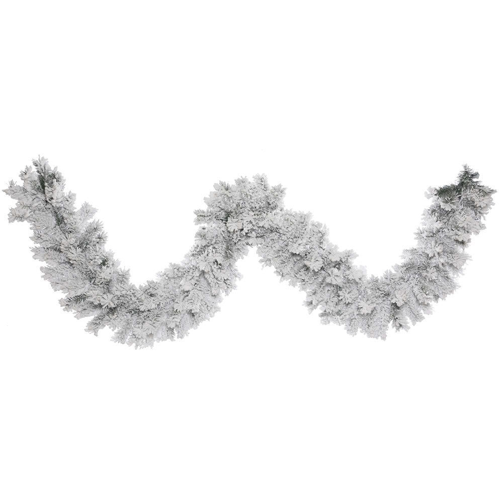 Vickerman 9' X 12″ Flocked Alaskan Garland 140T - A806311