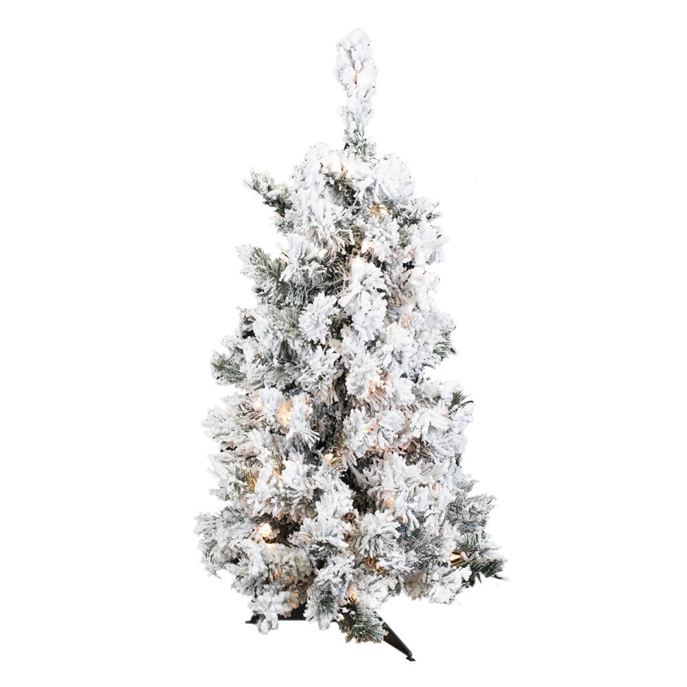 Vickerman 36″ x 24″ Flocked Alaskan Dura-Lit 100CL - A806341