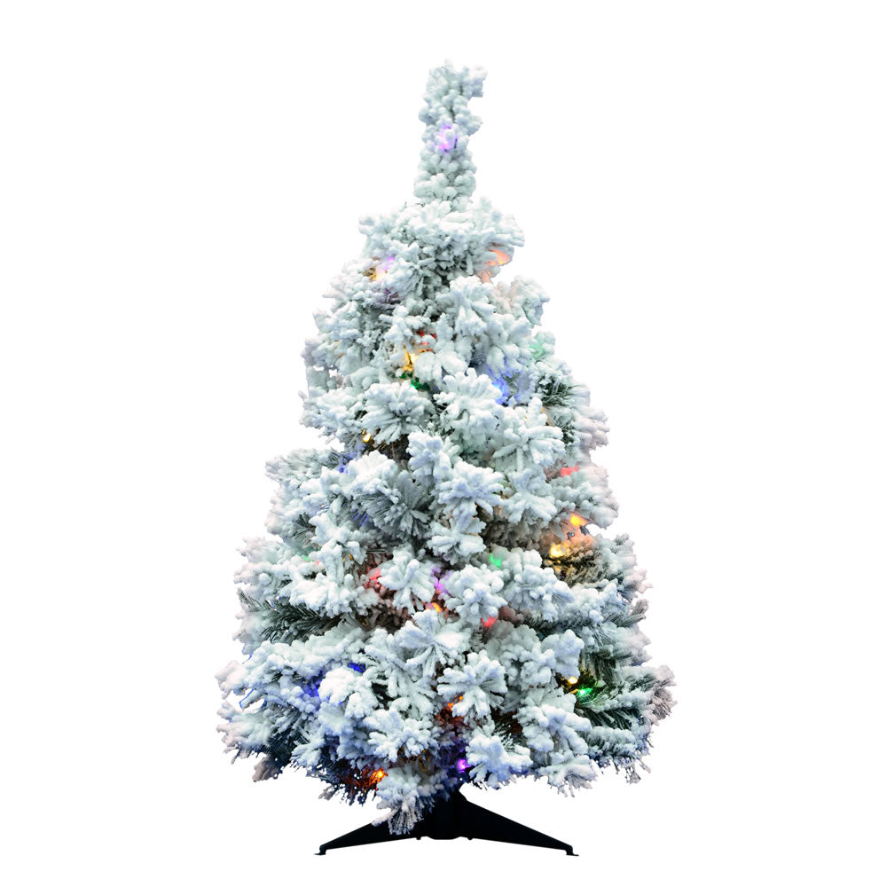 Vickerman 36″ Flocked Alaskan 127T 100 Multi LED - A806342LED