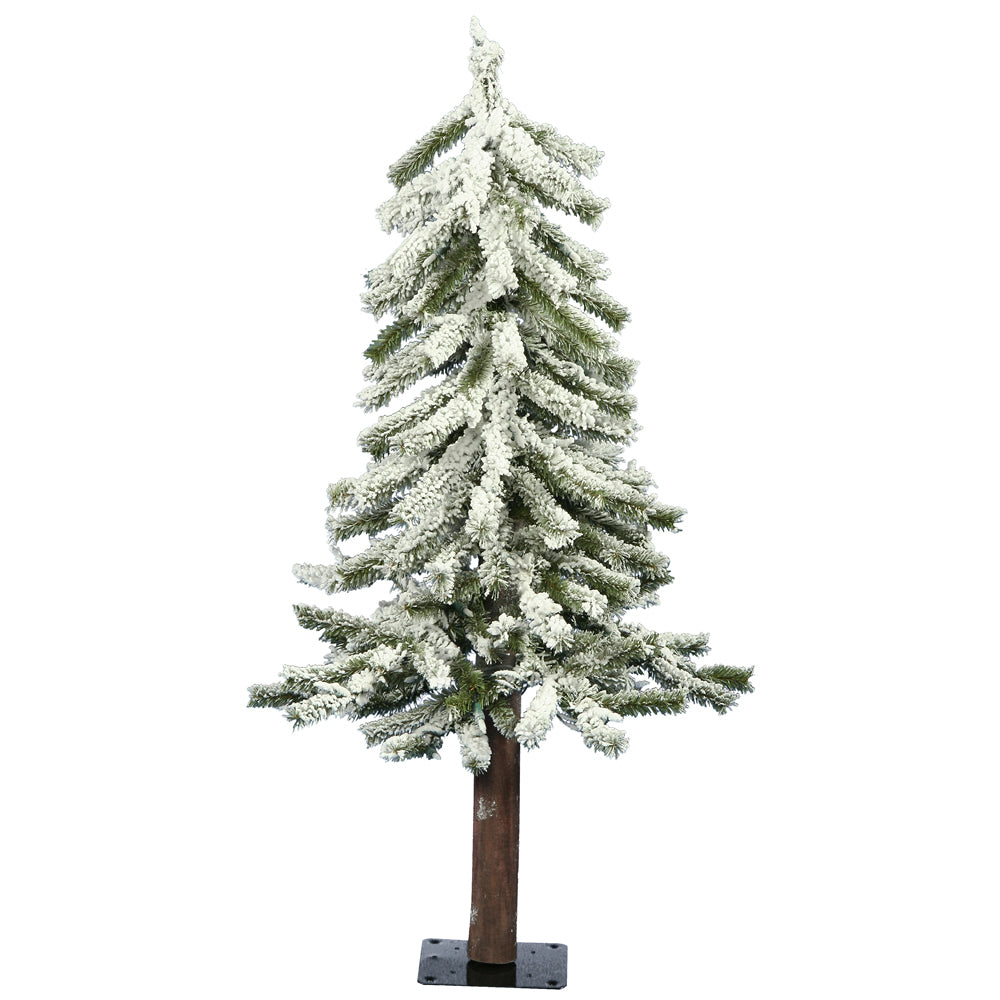 Vickerman 3' x 21” Flocked Alpine Tree 142T - A807430