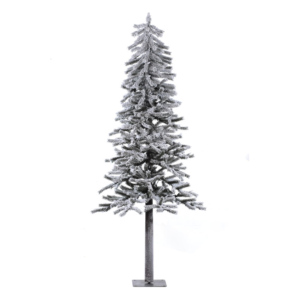 Vickerman 6' x 33” Flocked Alpine Tree 490T - A807460
