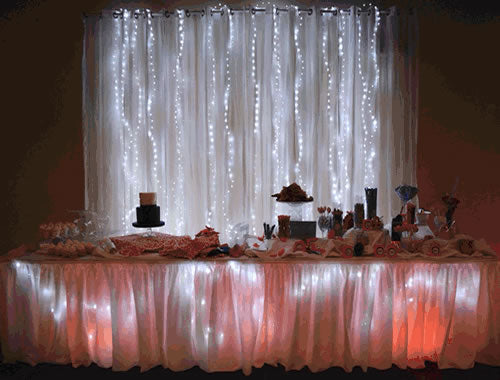 White LED Lights Curtain