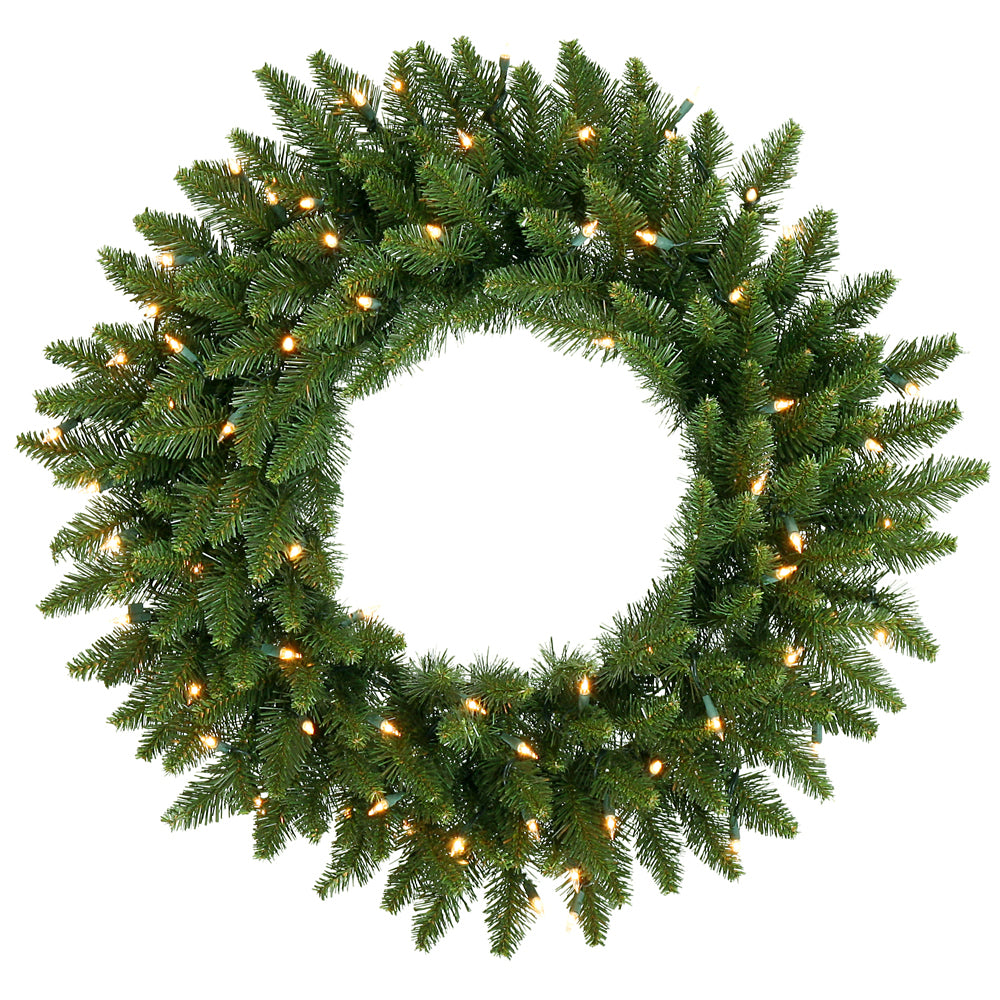 Vickerman 24″ Camdon Fir Wreath 130T 50 Multi LED - A861026LED