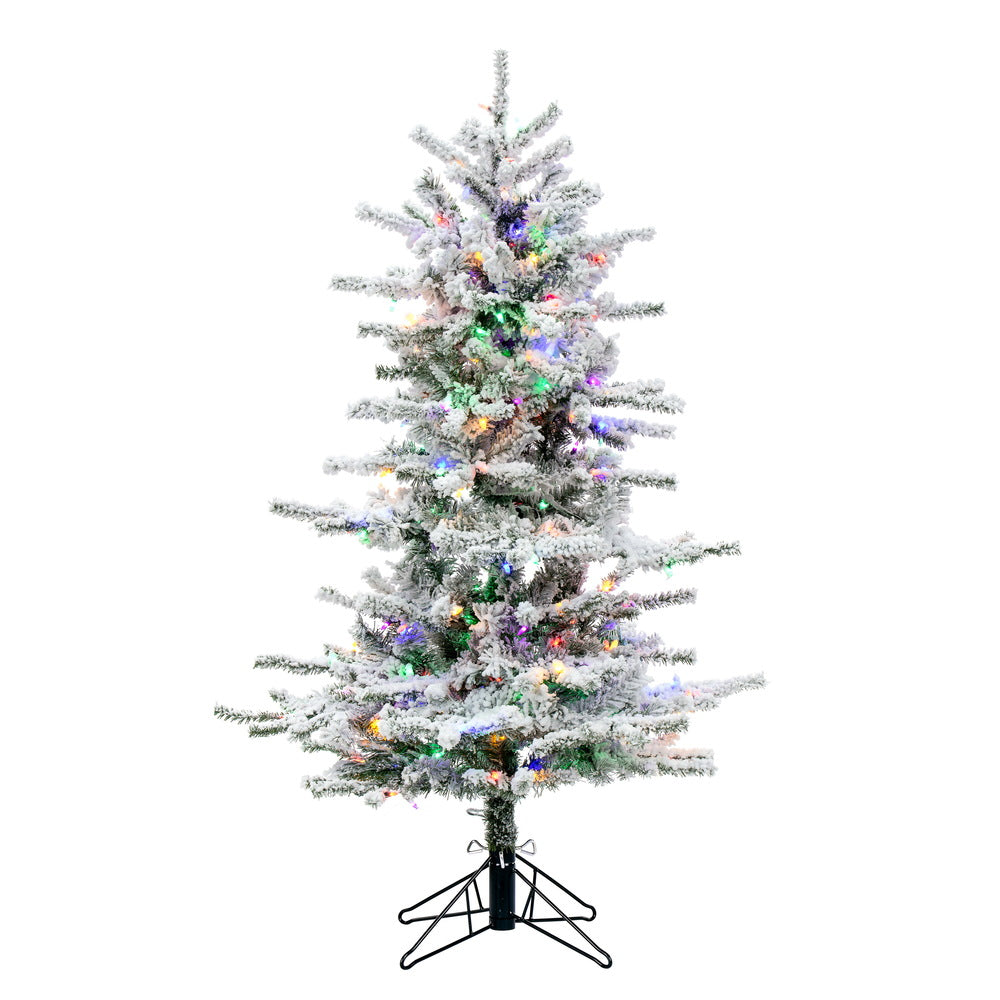 Vickerman 4.5' x 36″ Flocked Slim Sierra 250MU LED - A862047LED