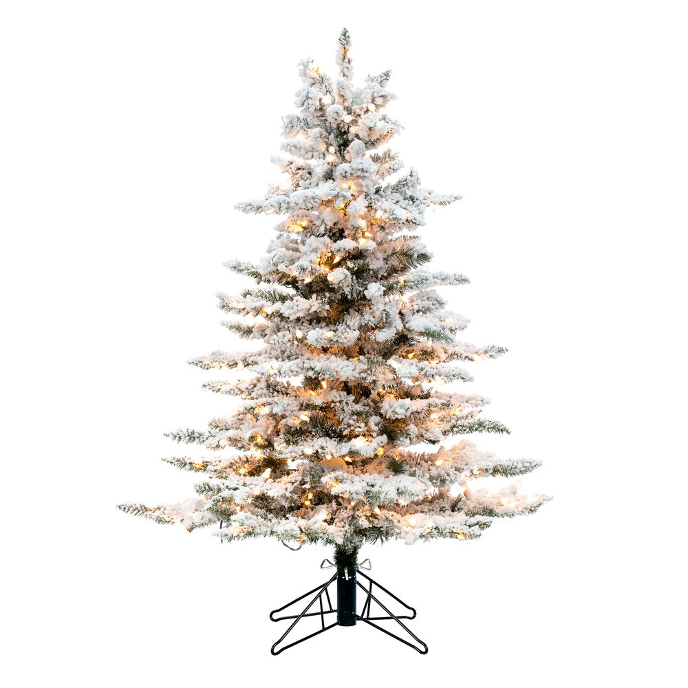 Vickerman 4.5' X 41″ Flocked Utica Dura-Lit 300CL - A895146