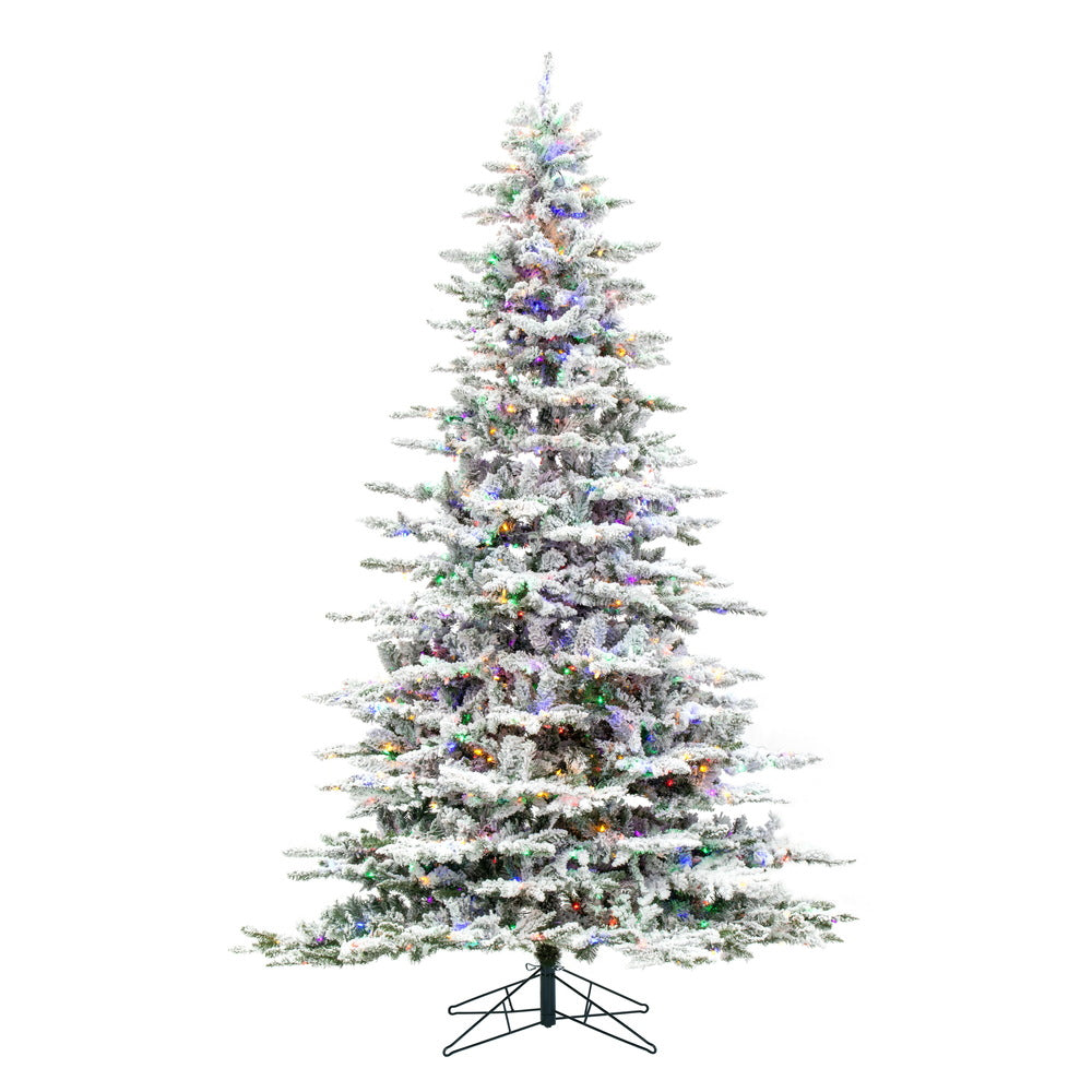 Vickerman 9' X 72” Flocked Utica 1200Multi - A895182LED