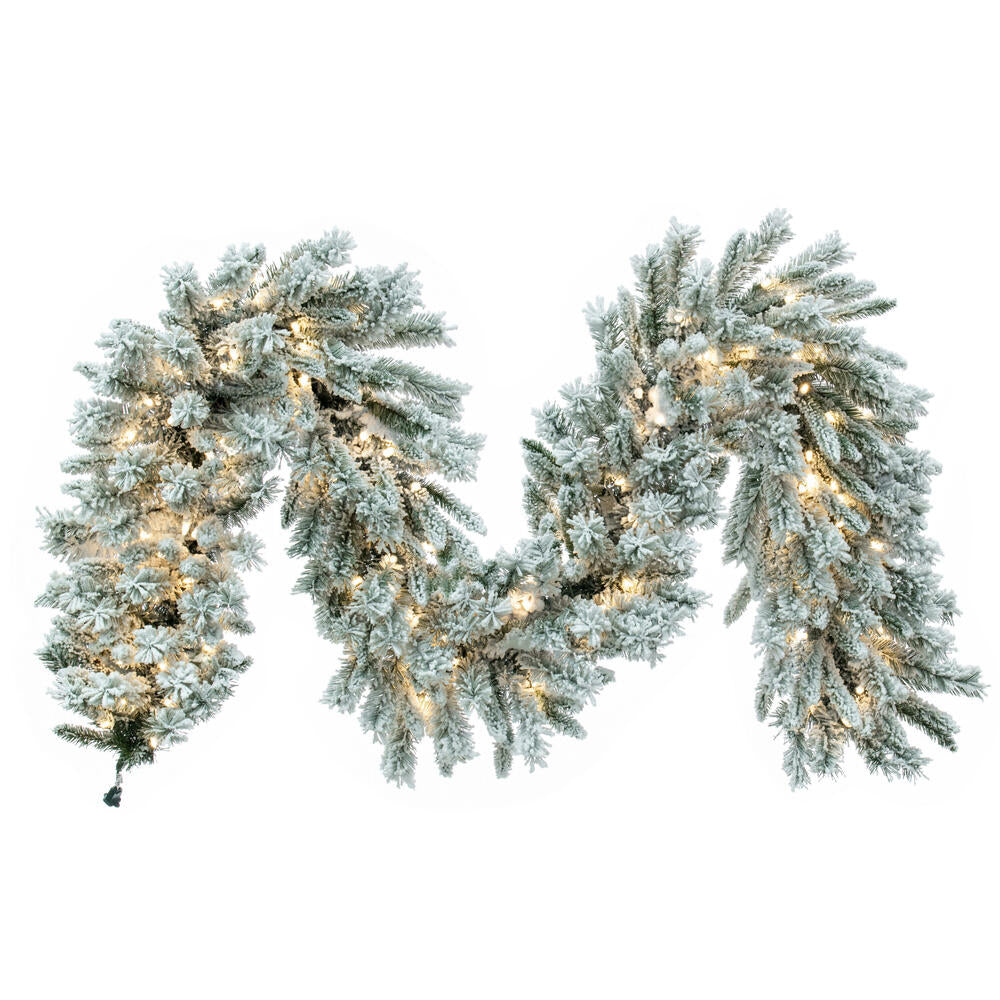 9' x 18″ Flocked Utica Fir  150WW