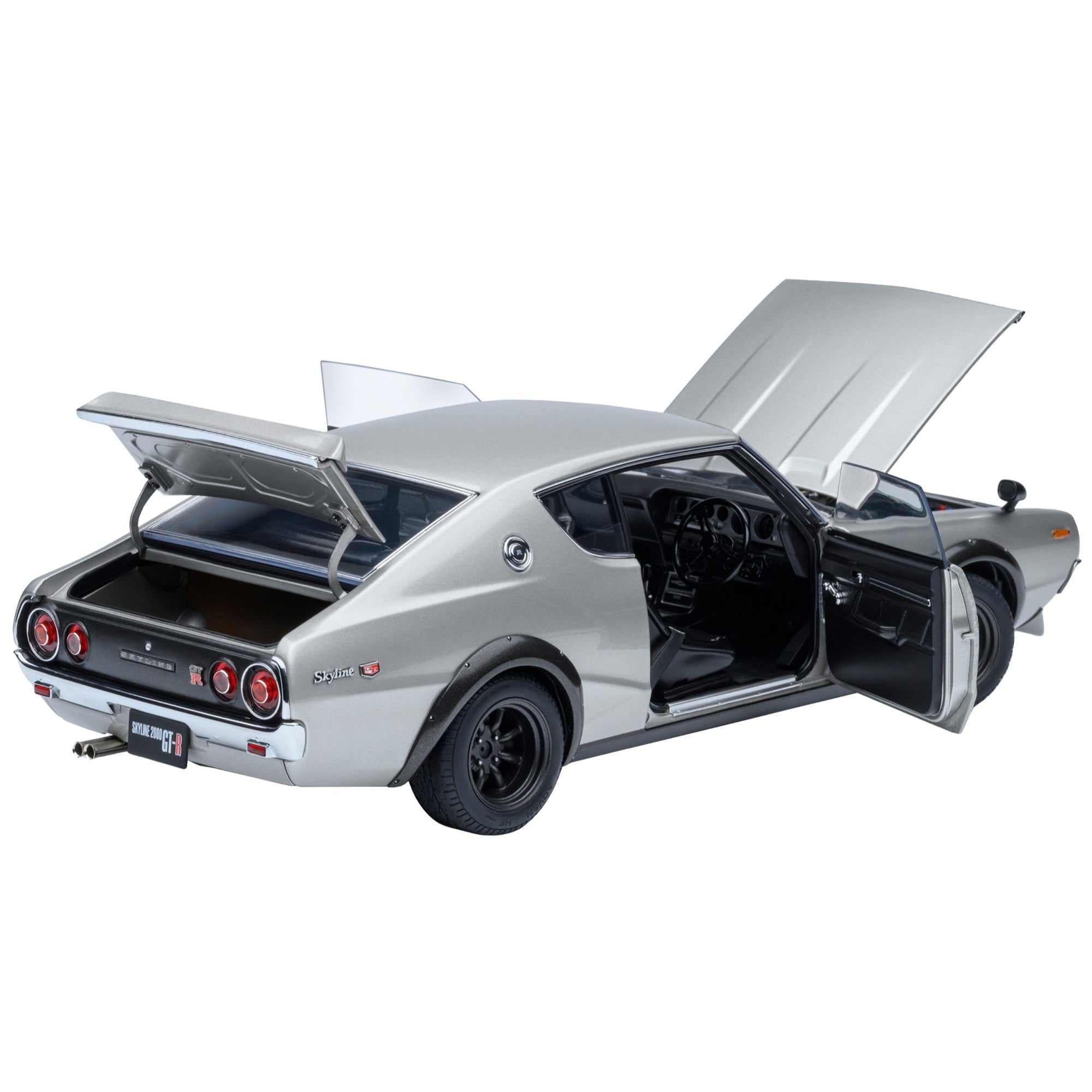 Skyline 2000Gt-R (Kpgc110) Tuned Version Rhd (Right Hand Drive) Silver Metallic 1/18 Model Car By Autoart
