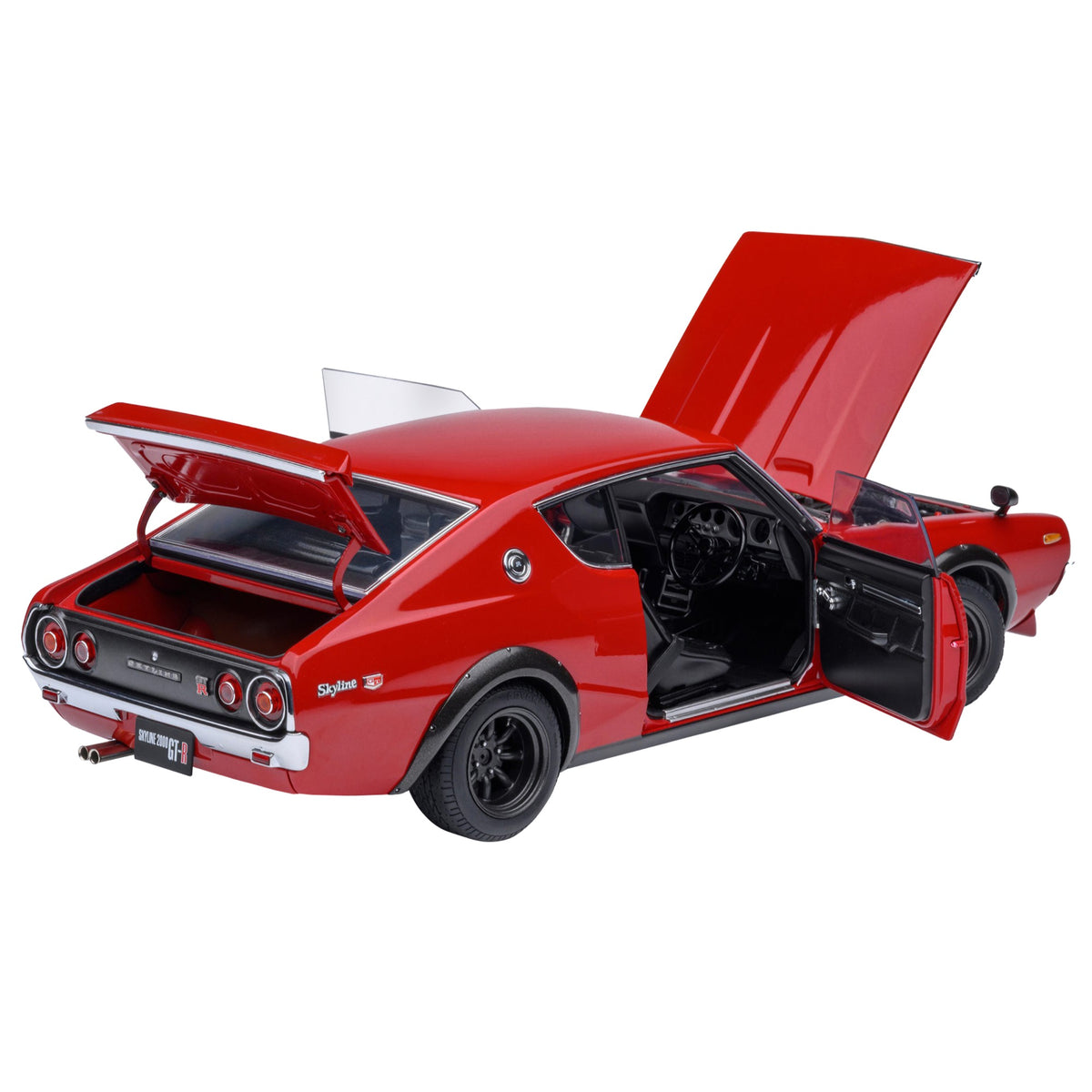Skyline 2000Gt-R (Kpgc110) Tuned Version Rhd (Right Hand Drive) Red 1/18 Model Car By Autoart