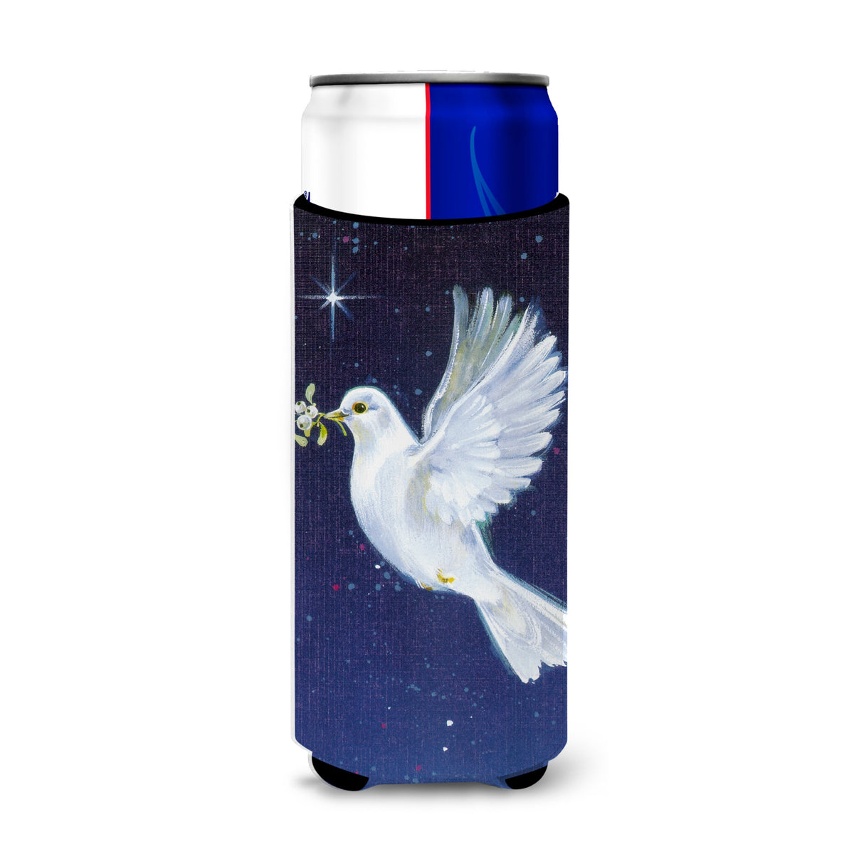 Caroline'S Treasures Peace Dove With The Olive Branch Michelob Ultra Koozies For Slim Cans, Multicolor