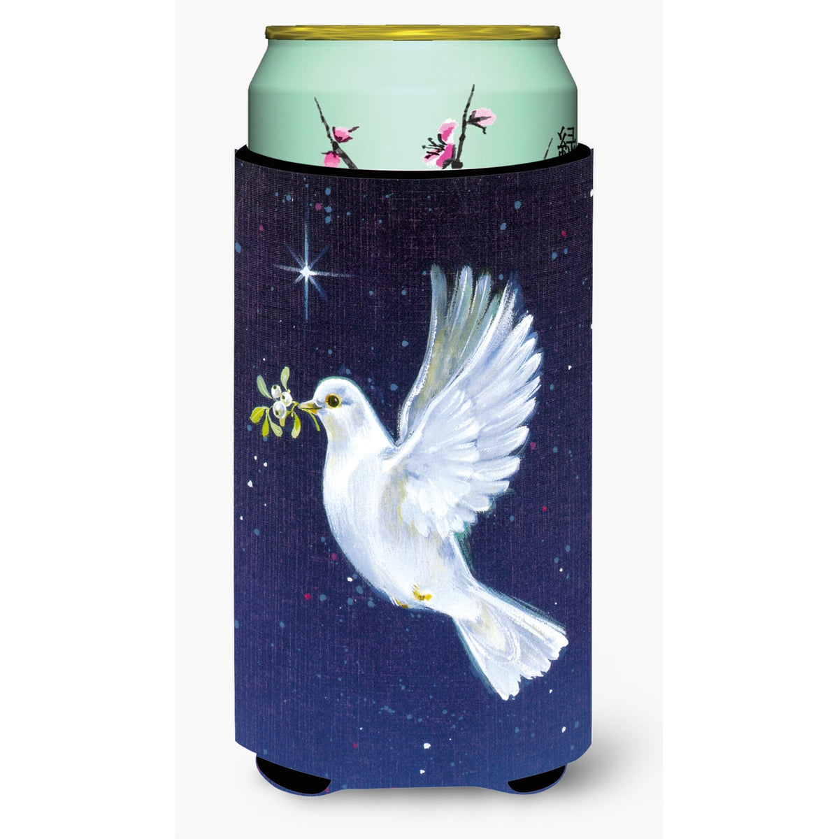 Caroline'S Treasures Peace Dove With The Olive Branch Tall Boy Koozie Hugger, Multicolor