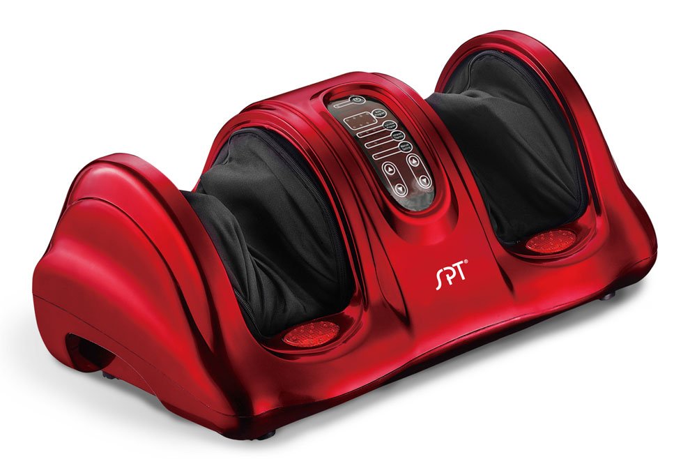 Reflexology Foot Massager With Heat & Fir - Red