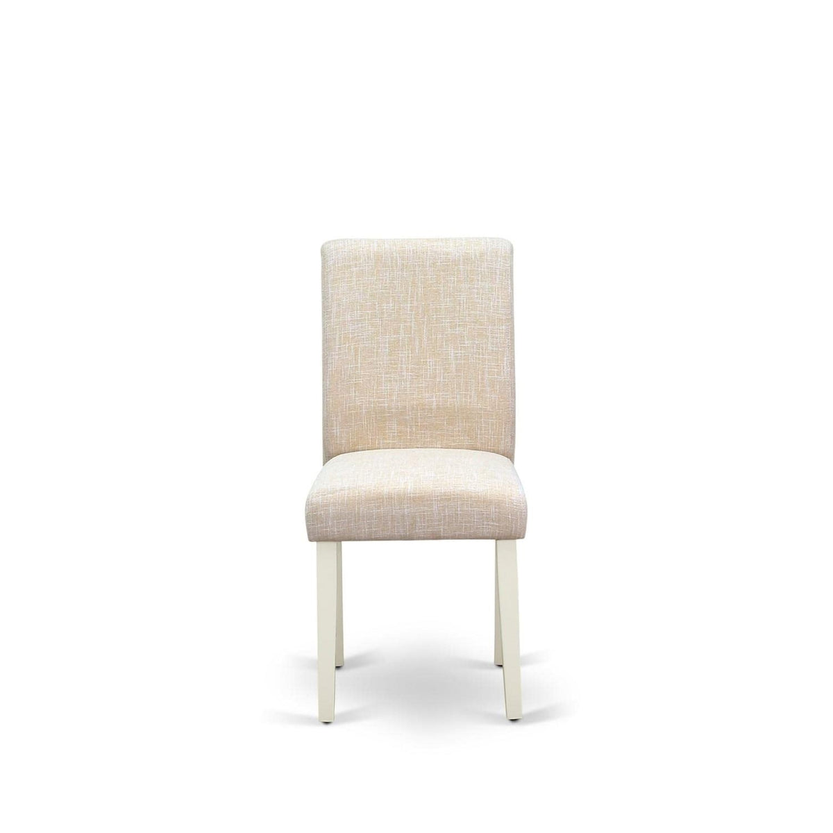Casafoyer Abp2T02 Abbott Parson Dining Room Chairs - Light Beige Linen Fabric Upholstered Chairs, Set Of 2, Linen White