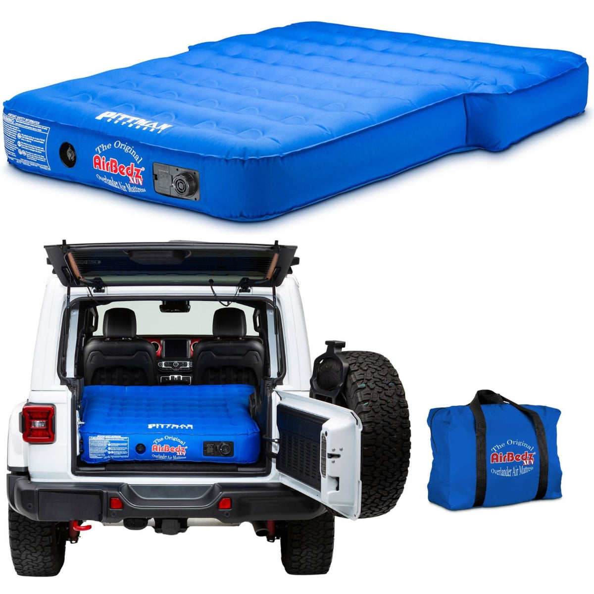Airbedz Xuv Jeep Suv & Crossover R Seats Down Air Mat W/Builtin Recharge Btry Air Pump