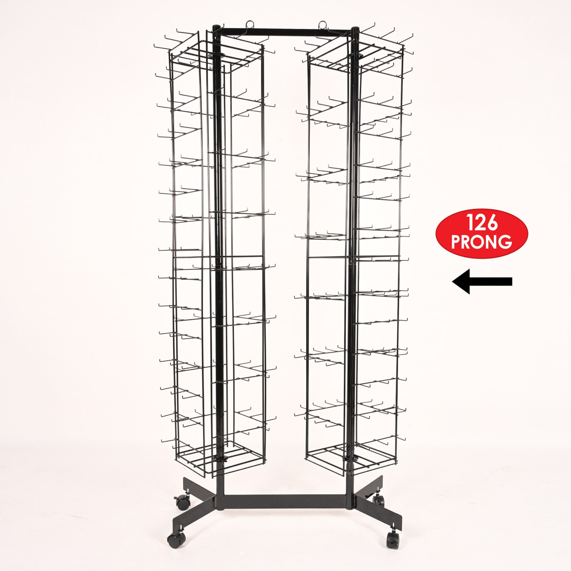 Empty 126-Prong Double Spinner Rack 2