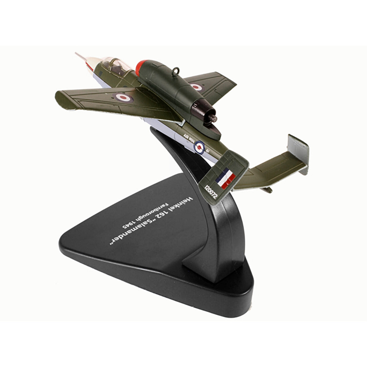 Heinkel 162 'Salamander' Jet Fighter Farnborough England (1945) 'Oxford Aviation' Series 1/72 Diecast Model Aircraft By Oxford Diecast
