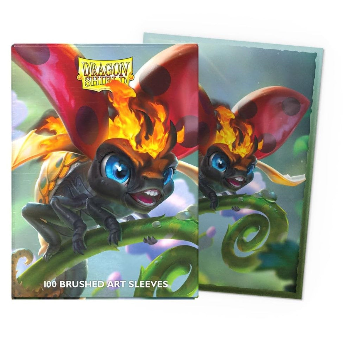 Dragon Shield Sleeves - Limited Edition Brushed Art: Spirit Animals  Burnbug 100Ct Card Sleeves - Textured Back - Compatible With Magic The Gathering, Pokmon, And Yugioh Tcg & Lcg - Top Loader