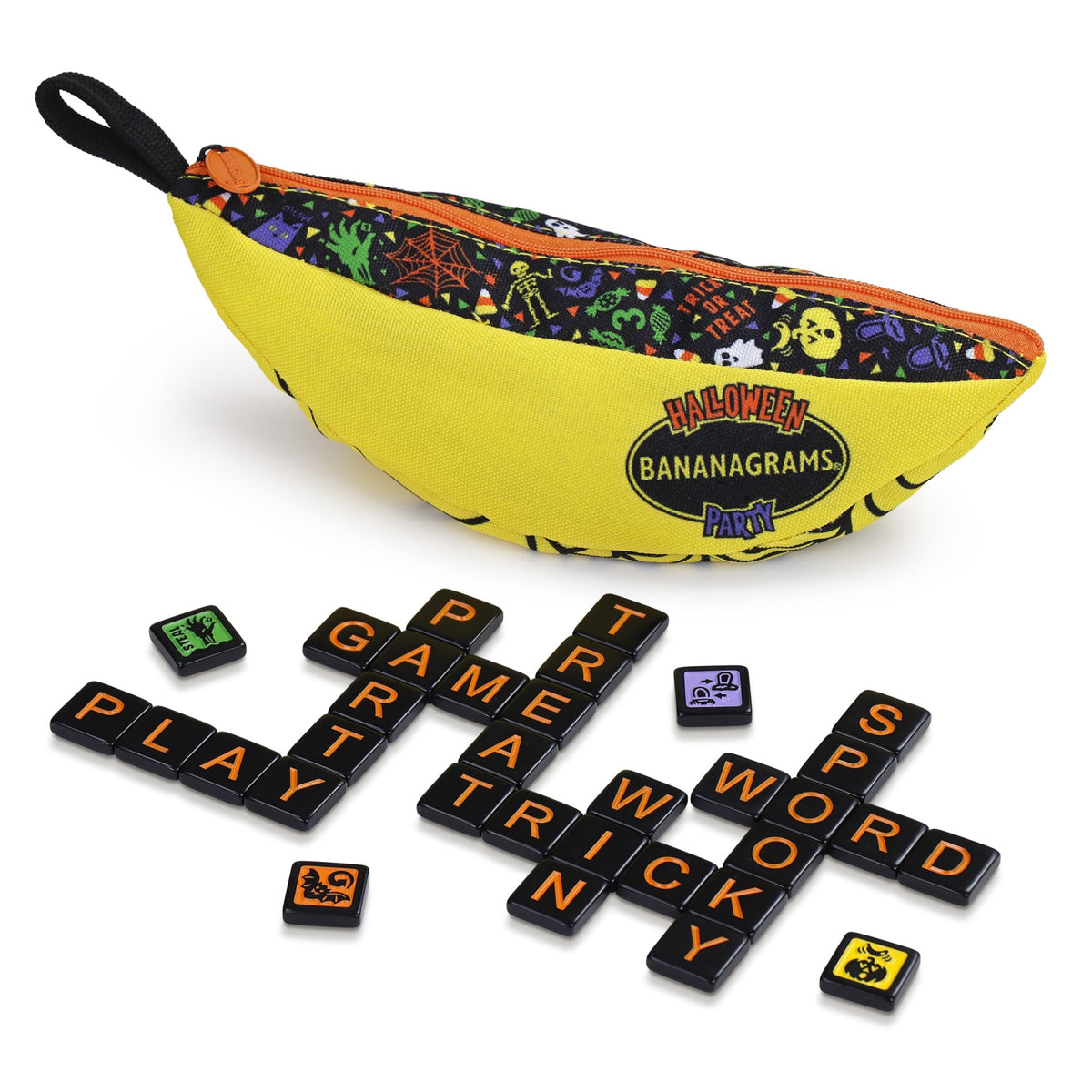 Bananagrams | Halloween Party | Family Tile Game | Ages 10+ | 2-8 Players | 30 Minutes Playing Time