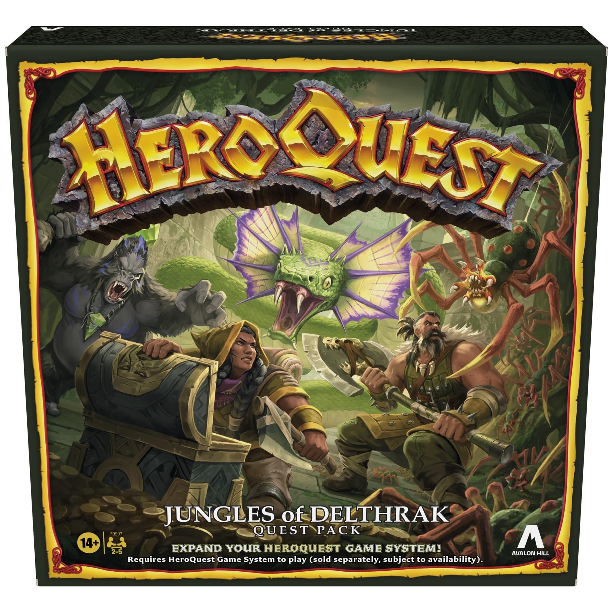 Avalon Hill Heroquest Jungles Of Delthrak Quest Pack | Roleplaying Games | Ages 14+ | 2 To 5 Players | Requires Heroquest Game System To Play
