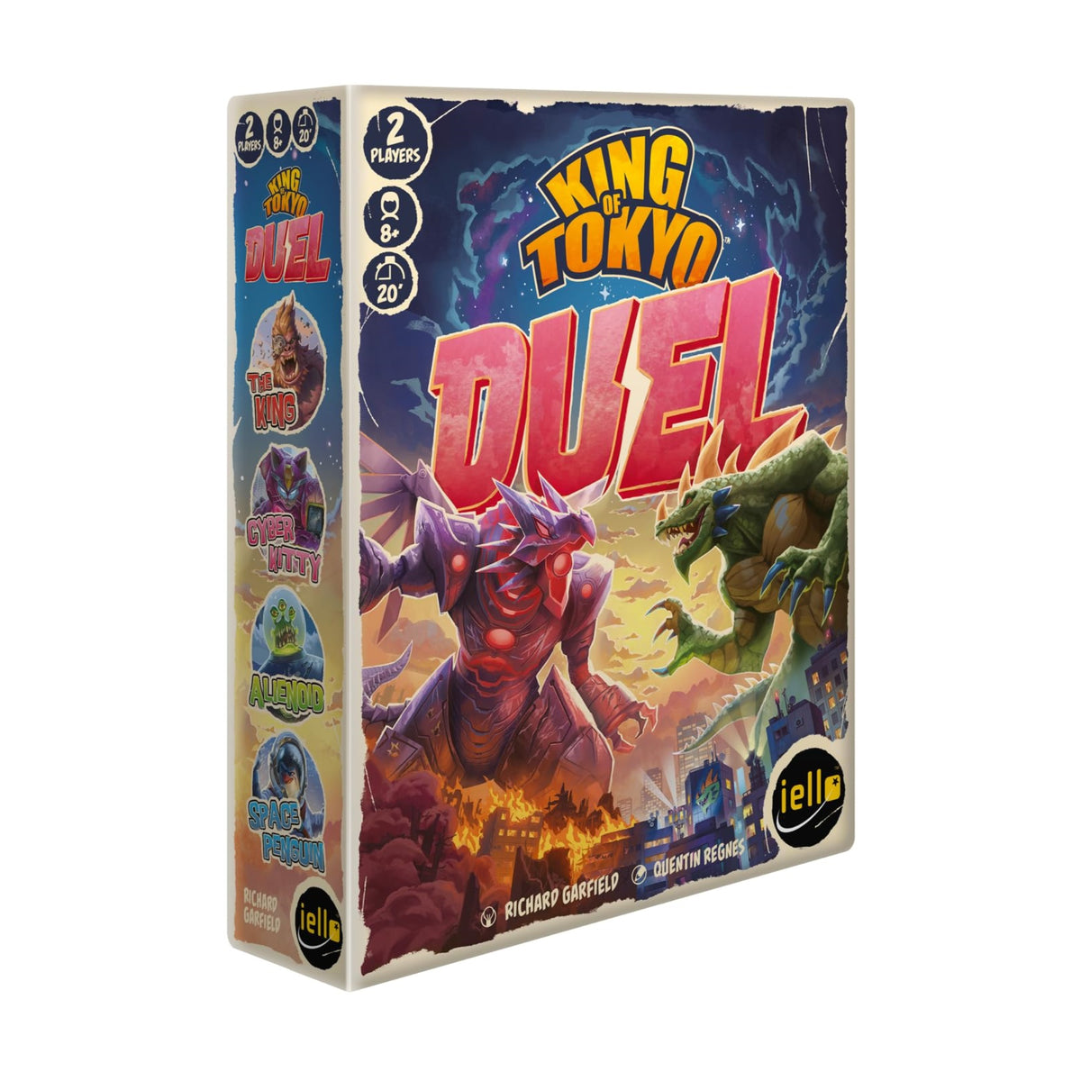 Iello: King Of Tokyo: Duel - Two-Player Board Game, Fun & Tactical Giant Monster Clash Dice Game, Classic Strategy, Family Ages 8+, 2 Players, 20 Min