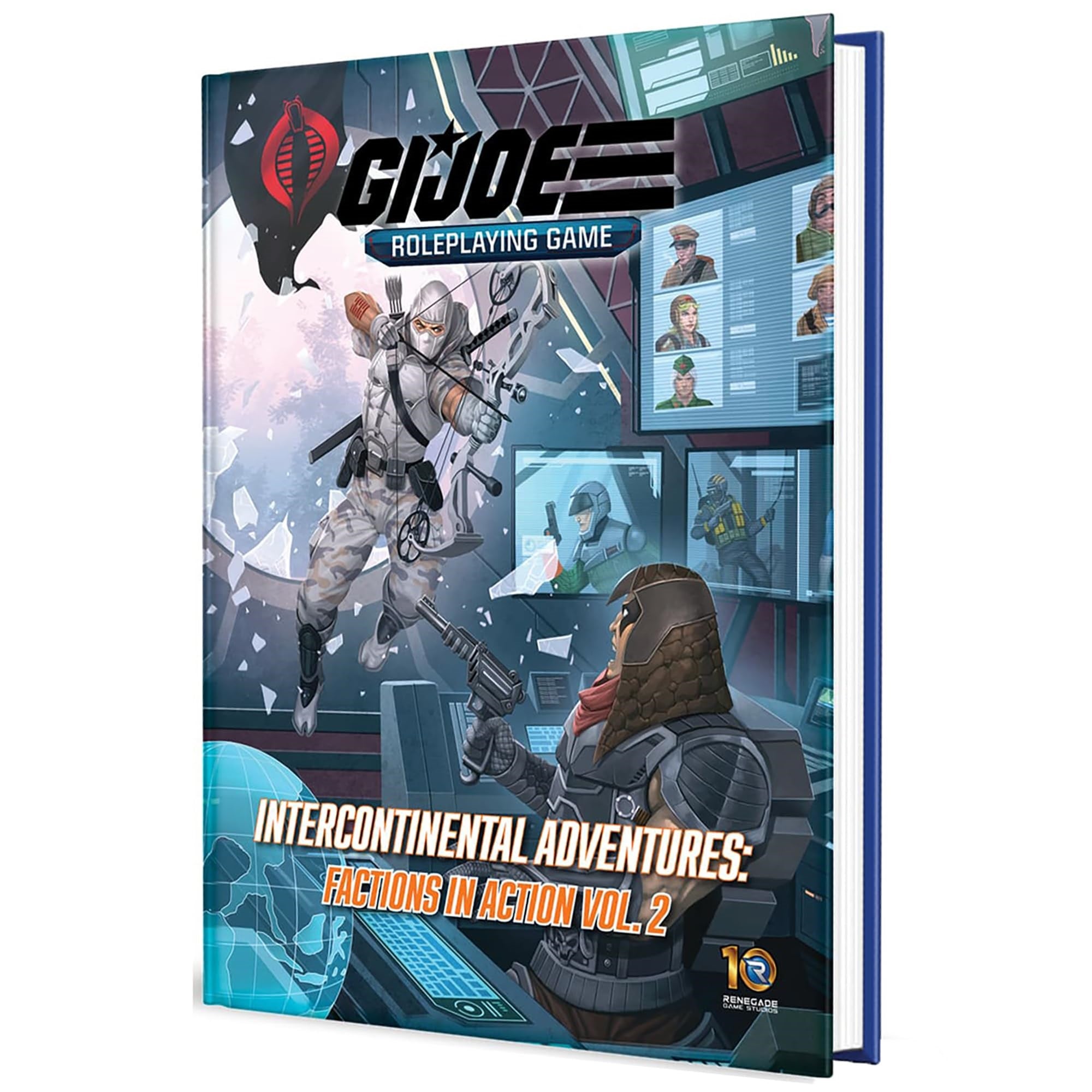 Renegade Game Studios: G.I. Joe Roleplaying Game - Intercontinental Adventures, Factions in Action Vol. 2 Sourcebook, Ages 14+, 3-6 Players