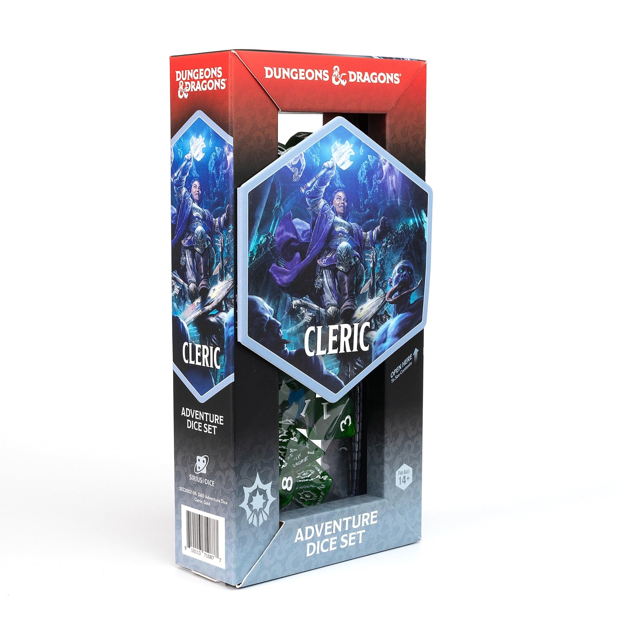 D&D Adventure Dice (Cleric Class: Gold)